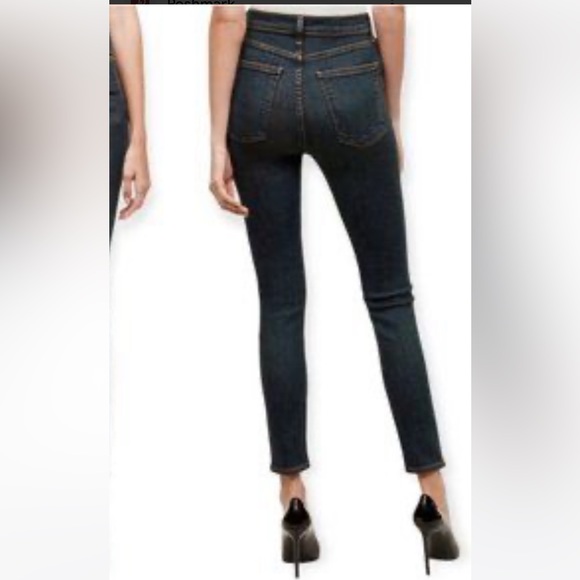 AGOLDE Roxanne Super High Rise Skinny Jeans A051-1054 Cut #44949 - Picture 2 of 7